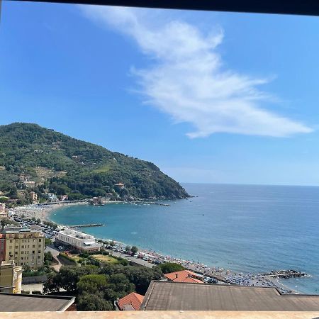 Ocean View Flat With Wi-Fi, Ac And Elevator To Town Apartman Levanto Kültér fotó